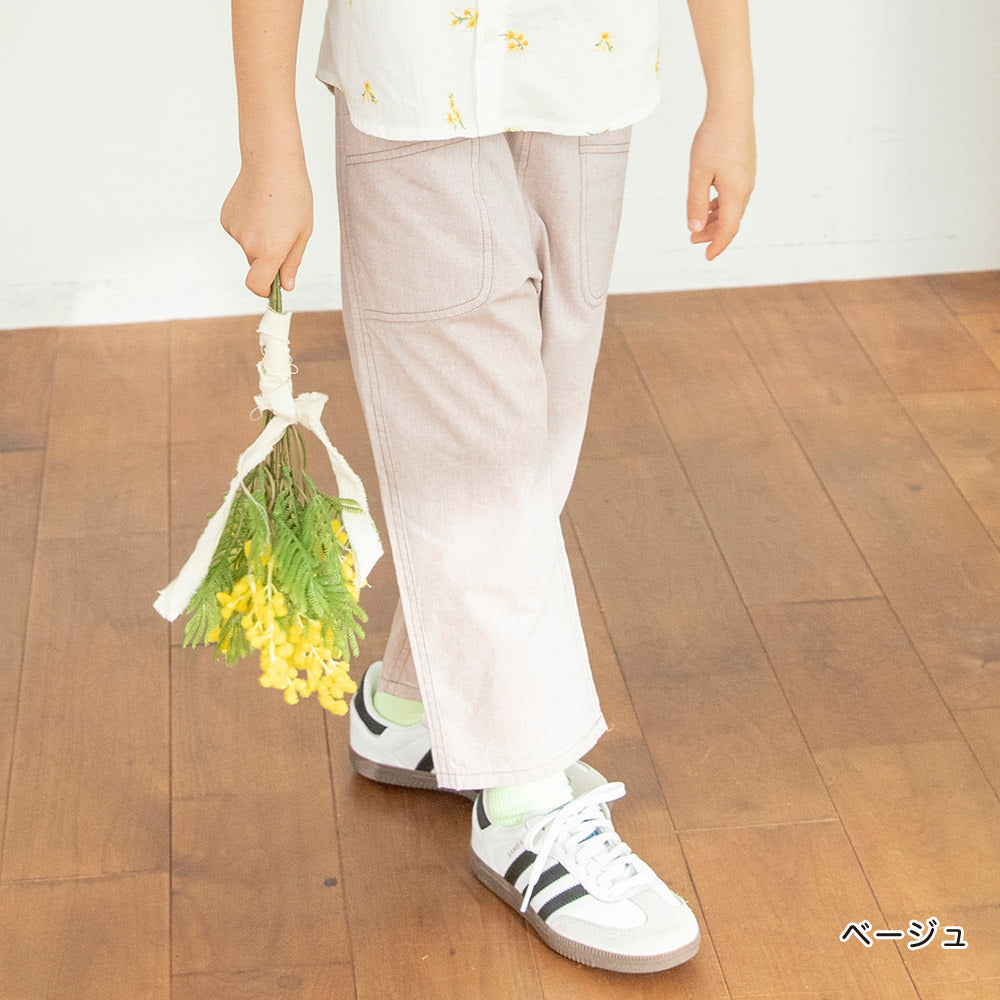 日本童裝 Branshes 清爽牛仔七分褲 80-150cm 男童款 夏季 PANTS