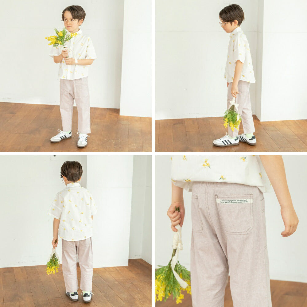 日本童裝 Branshes 清爽牛仔七分褲 80-150cm 男童款 夏季 PANTS