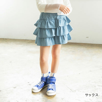 日本童裝 Branshes 荷葉邊裙式短褲 80-150cm 女童款 夏季 PANTS