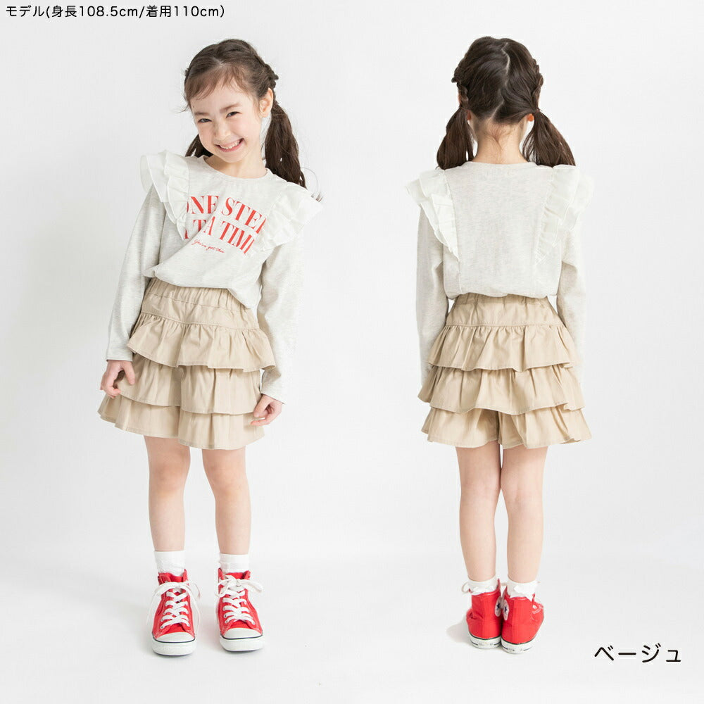 日本童裝 Branshes 荷葉邊裙式短褲 80-150cm 女童款 夏季 PANTS