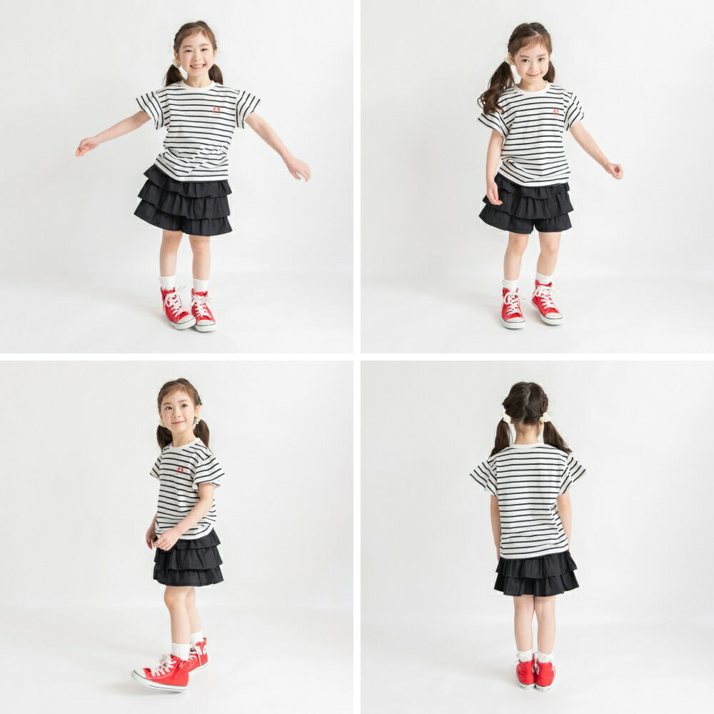 日本童裝 Branshes 荷葉邊裙式短褲 80-150cm 女童款 夏季 PANTS