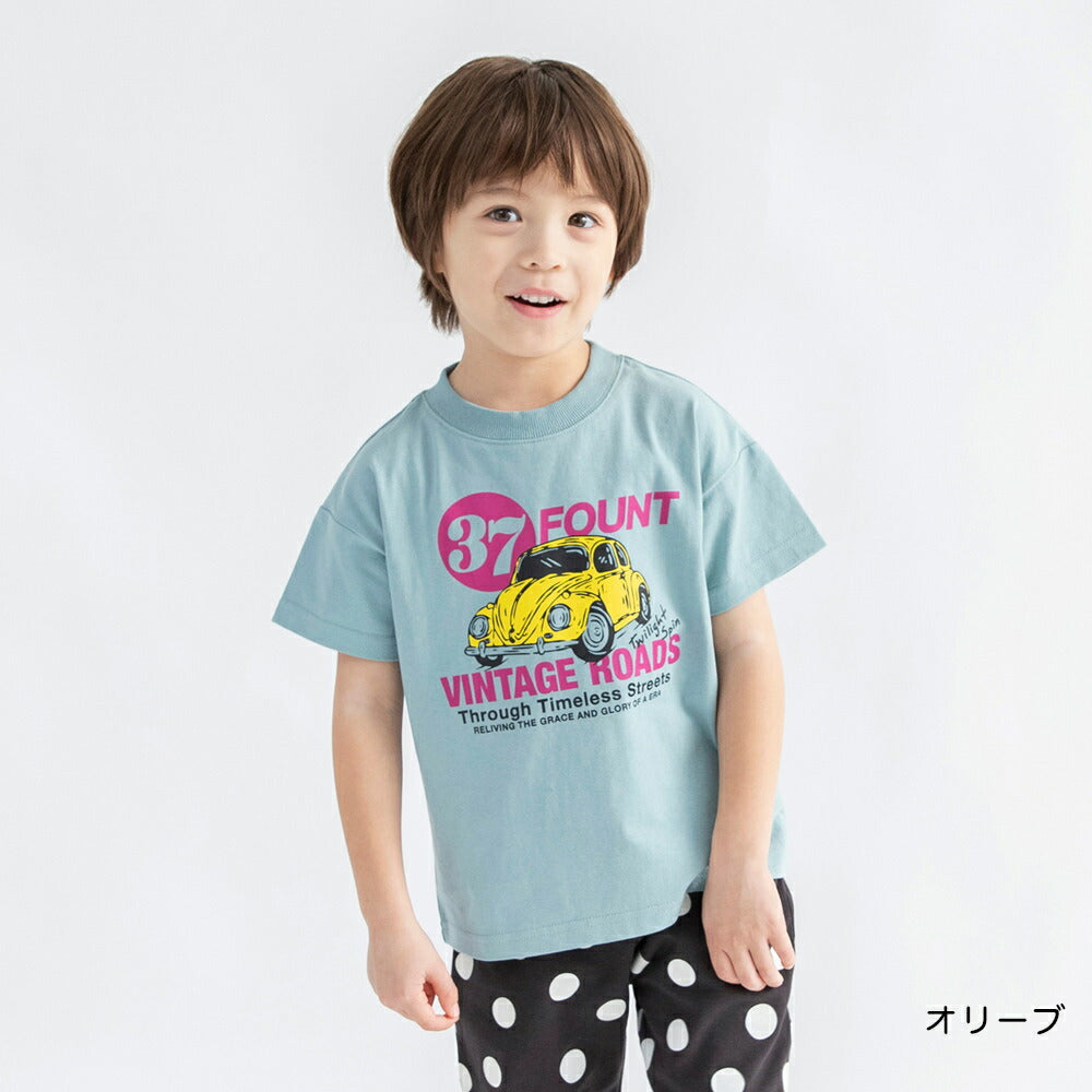 日本童裝 Branshes 印花短袖上衣 100-160cm 男童款 夏季 TOPS