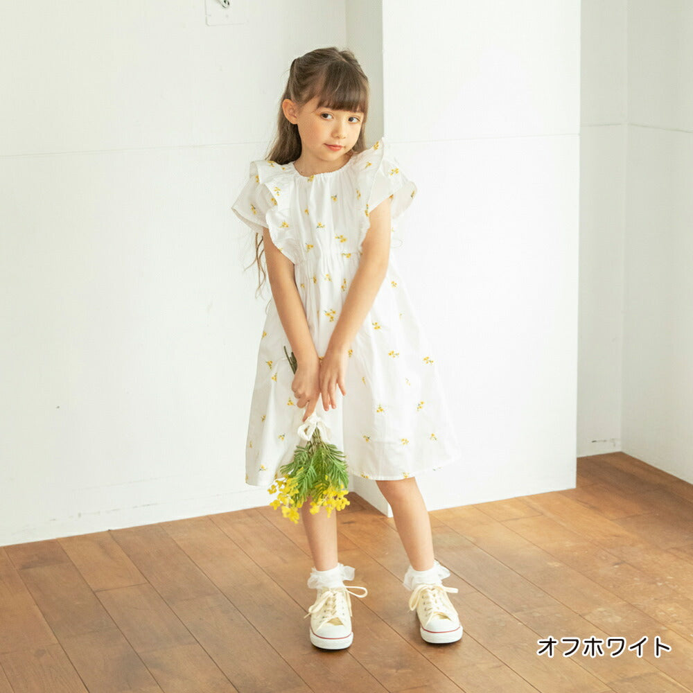 日本童裝 Branshes 花卉刺繡連身裙 80-150cm 男童款 夏季 DRESSES Flower
