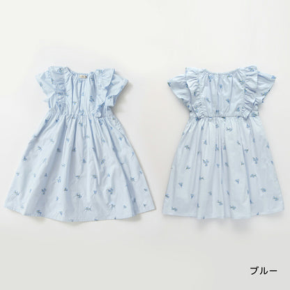 日本童裝 Branshes 花卉刺繡連身裙 80-150cm 男童款 夏季 DRESSES Flower