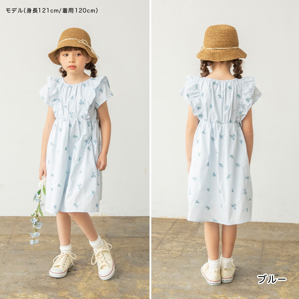 日本童裝 Branshes 花卉刺繡連身裙 80-150cm 男童款 夏季 DRESSES Flower