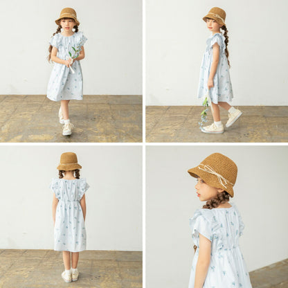 日本童裝 Branshes 花卉刺繡連身裙 80-150cm 男童款 夏季 DRESSES Flower