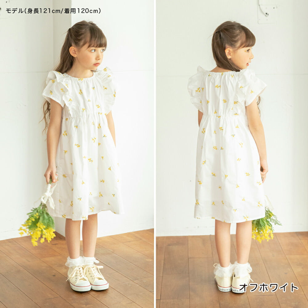 日本童裝 Branshes 花卉刺繡連身裙 80-150cm 男童款 夏季 DRESSES Flower