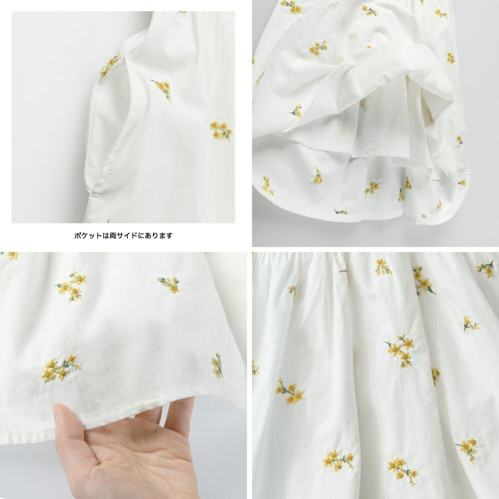 日本童裝 Branshes 花卉刺繡連身裙 80-150cm 男童款 夏季 DRESSES Flower