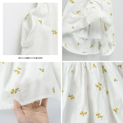 日本童裝 Branshes 花卉刺繡連身裙 80-150cm 男童款 夏季 DRESSES Flower