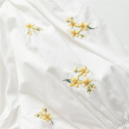 日本童裝 Branshes 花卉刺繡上衣 80-150cm 女童款 夏季 TOPS Flower