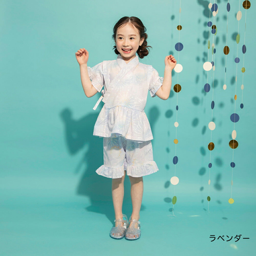 日本童裝 Branshes 甚平 日本和服 90-120cm 女童款 夏季 TOPS PANTS 日本夏祭慶典特輯