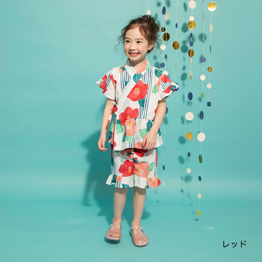 日本童裝 Branshes 甚平 日本和服 90-120cm 女童款 夏季 TOPS PANTS 日本夏祭慶典特輯
