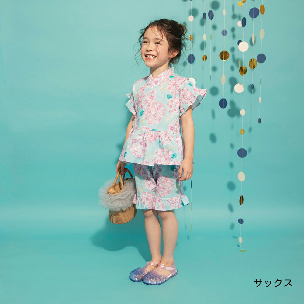 日本童裝 Branshes 甚平 日本和服 90-120cm 女童款 夏季 TOPS PANTS 日本夏祭慶典特輯