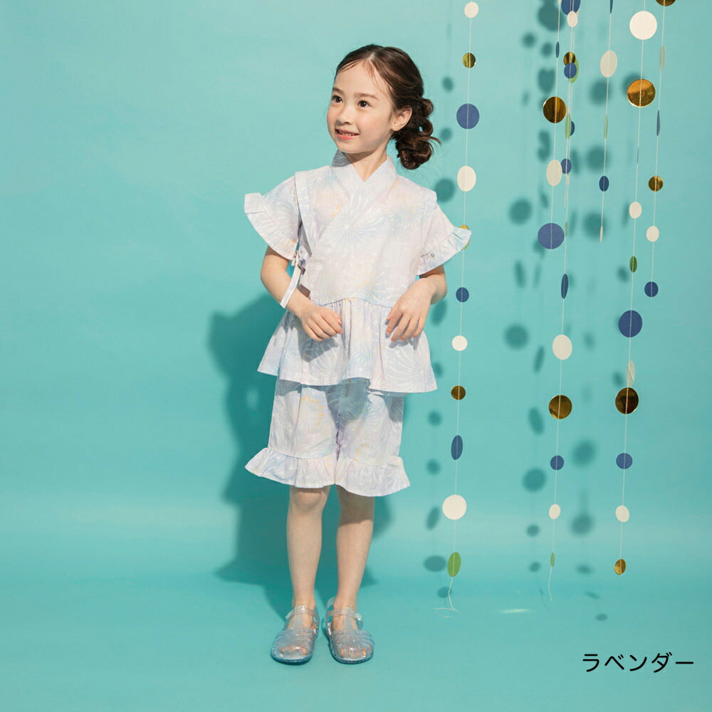 日本童裝 Branshes 甚平 日本和服 90-120cm 女童款 夏季 TOPS PANTS 日本夏祭慶典特輯