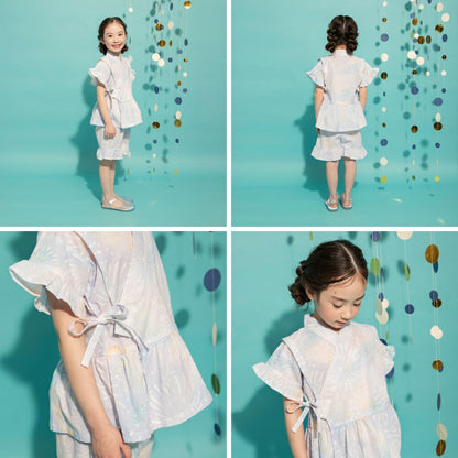 日本童裝 Branshes 甚平 日本和服 90-120cm 女童款 夏季 TOPS PANTS 日本夏祭慶典特輯