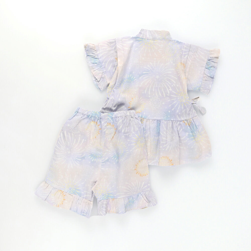 日本童裝 Branshes 甚平 日本和服 90-120cm 女童款 夏季 TOPS PANTS 日本夏祭慶典特輯