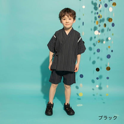 日本童裝 Branshes 日本甚平 日本和服 90-120cm 男童款 夏季 TOPS PANTS 日本夏祭慶典特輯
