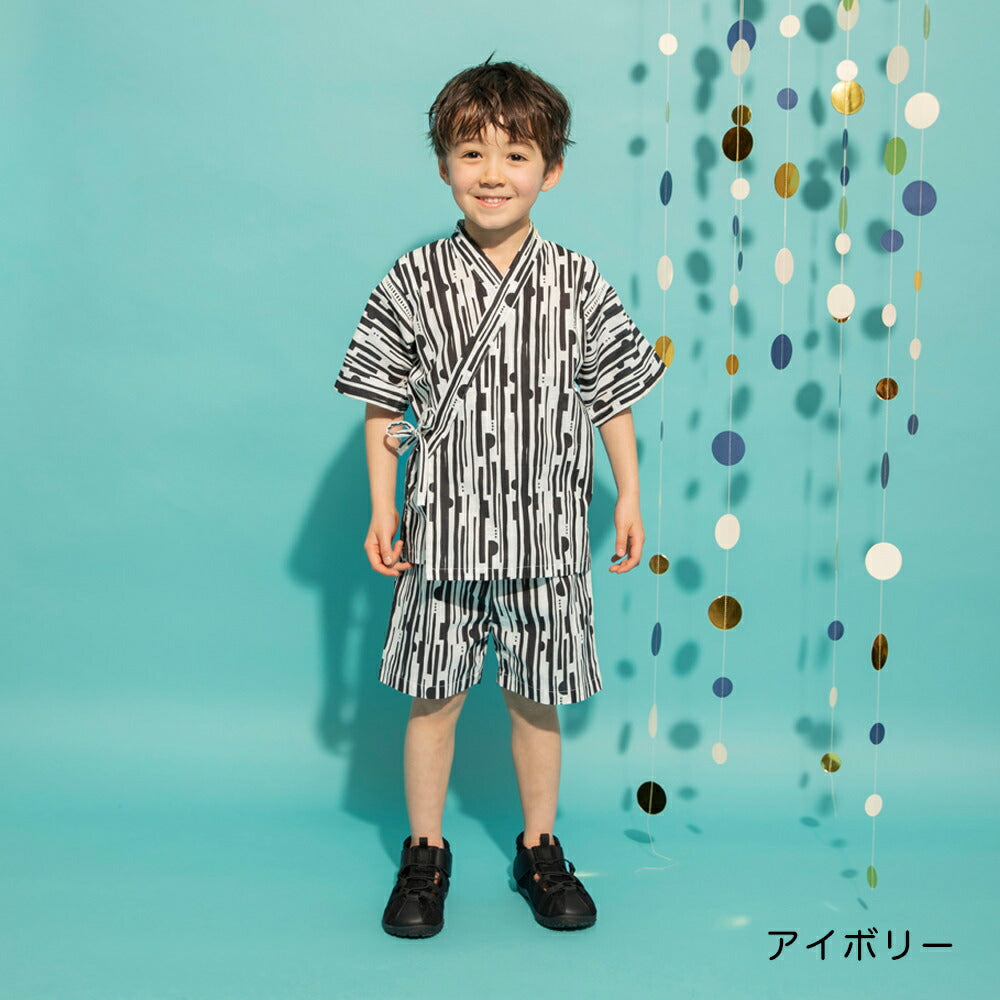 日本童裝 Branshes 日本甚平 日本和服 90-120cm 男童款 夏季 TOPS PANTS 日本夏祭慶典特輯