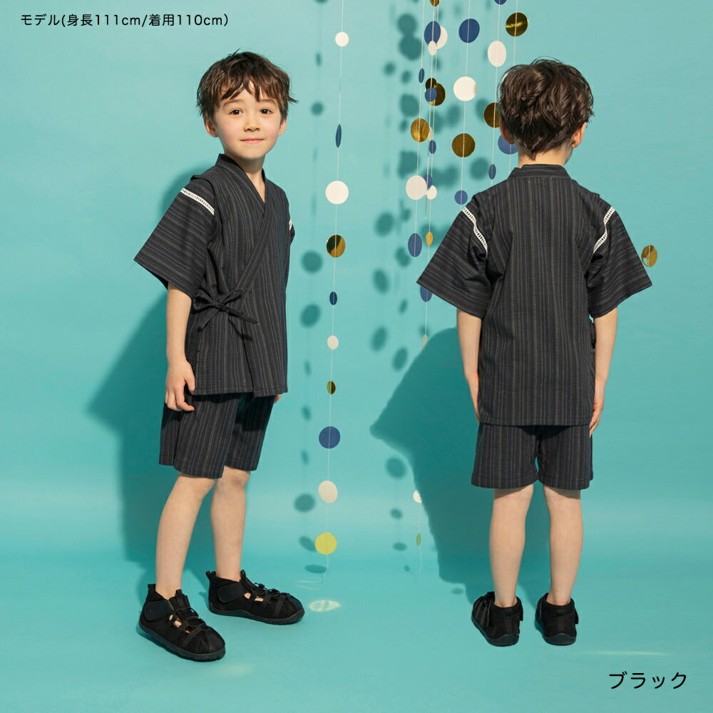 日本童裝 Branshes 日本甚平 日本和服 90-120cm 男童款 夏季 TOPS PANTS 日本夏祭慶典特輯