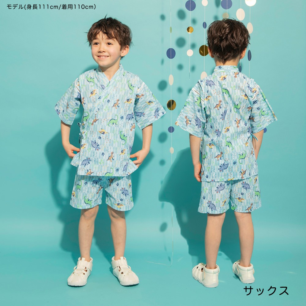 日本童裝 Branshes 日本甚平 日本和服 90-120cm 男童款 夏季 TOPS PANTS 日本夏祭慶典特輯