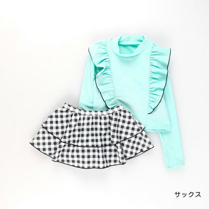 日本童裝 Branshes 泳衣兩件套裝 90-130cm 女童款 夏季 夏日玩水泳衣特輯