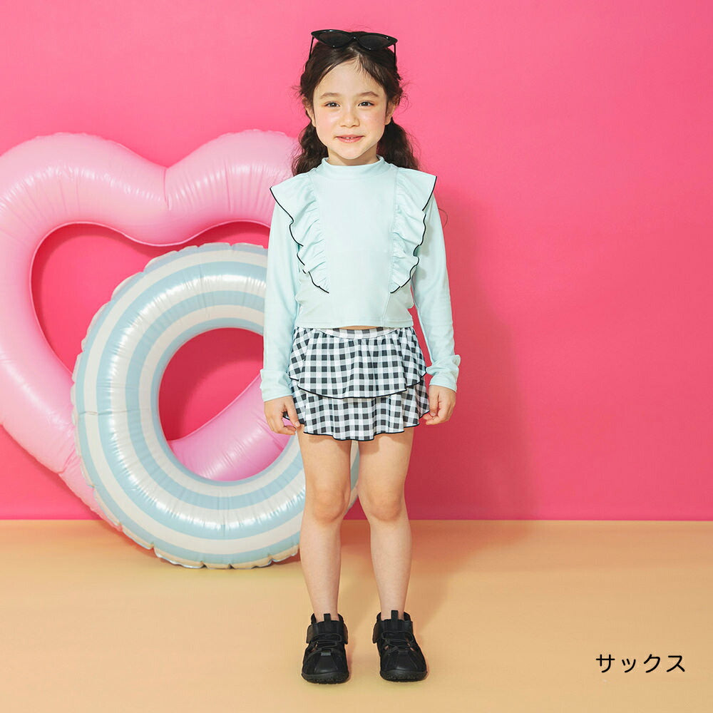 日本童裝 Branshes 泳衣兩件套裝 90-130cm 女童款 夏季 夏日玩水泳衣特輯