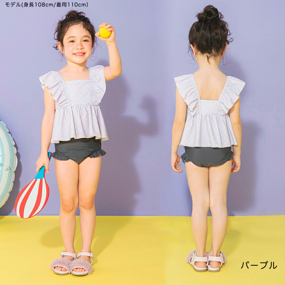 日本童裝 Branshes 泳衣兩件套裝 90-150cm 女童款 夏季 夏日玩水泳衣特輯