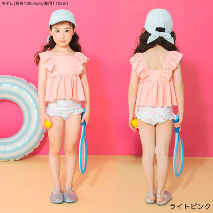 日本童裝 Branshes 泳衣兩件套裝 90-150cm 女童款 夏季 夏日玩水泳衣特輯