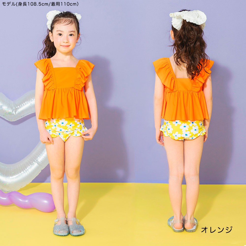 日本童裝 Branshes 泳衣兩件套裝 90-150cm 女童款 夏季 夏日玩水泳衣特輯