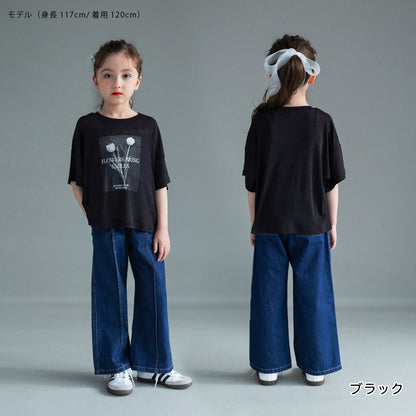 日本童裝 Branshes 薄紗短袖上衣兩件套裝 100-150cm 女童款 夏季 TOPS