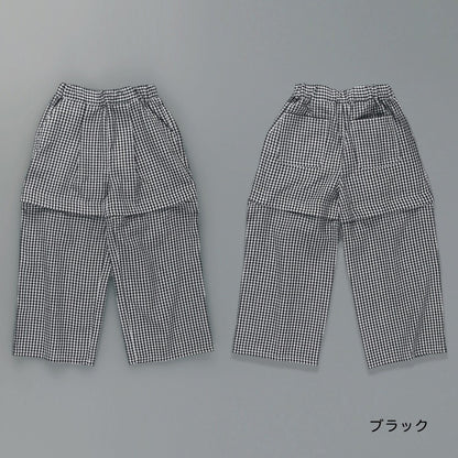日本童裝 Branshes 2Way 格紋長褲 可拆變成短褲 100-150cm 女童款 夏季 PANTS