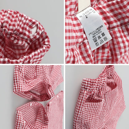 日本童裝 Branshes 2Way 格紋長褲 可拆變成短褲 100-150cm 女童款 夏季 PANTS