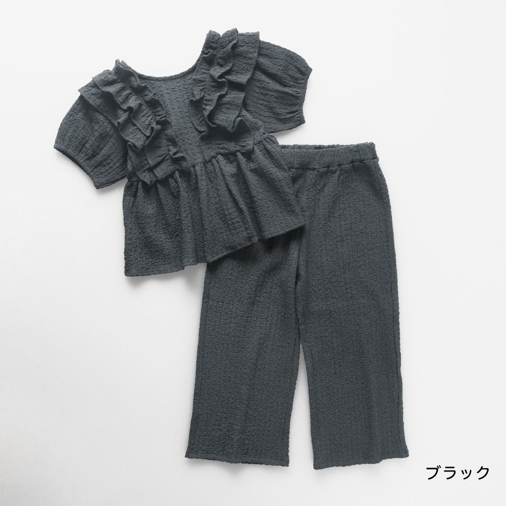 日本童裝 Branshes 休閒兩件套裝 100-150cm 女童款 夏季 TOPS PANTS