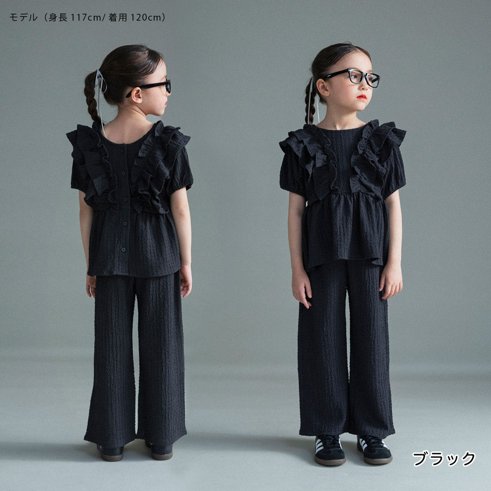 日本童裝 Branshes 休閒兩件套裝 100-150cm 女童款 夏季 TOPS PANTS