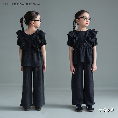 日本童裝 Branshes 休閒兩件套裝 100-150cm 女童款 夏季 TOPS PANTS