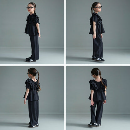 日本童裝 Branshes 休閒兩件套裝 100-150cm 女童款 夏季 TOPS PANTS