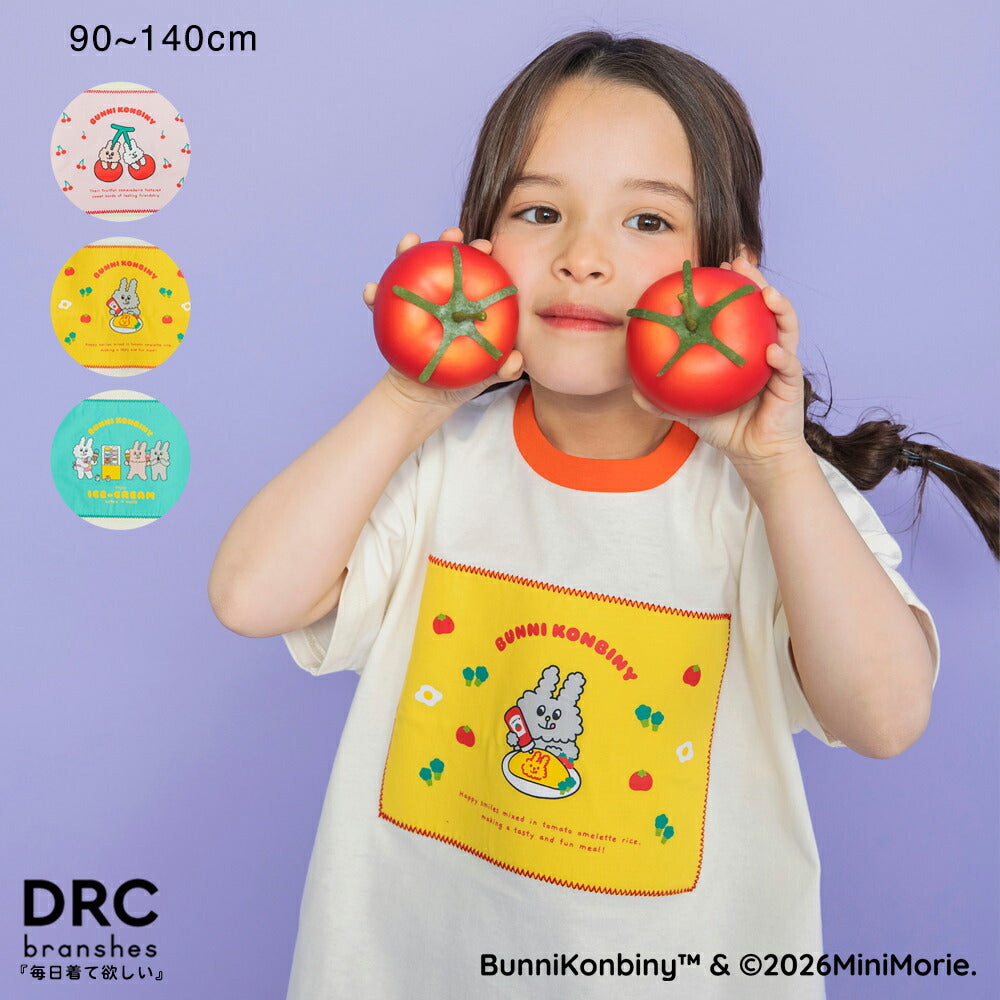 日本童裝 Branshes 【BUNNI KONBINY】印花上衣 90-140cm 女童款 夏季 TOPS