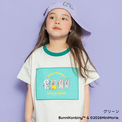 日本童裝 Branshes 【BUNNI KONBINY】印花上衣 90-140cm 女童款 夏季 TOPS