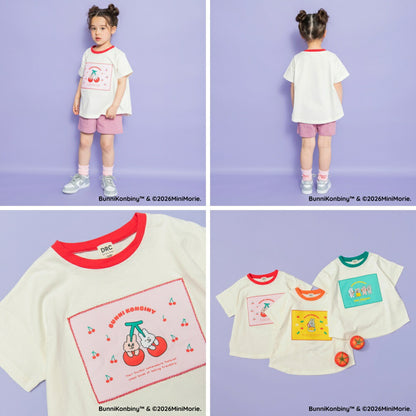 日本童裝 Branshes 【BUNNI KONBINY】印花上衣 90-140cm 女童款 夏季 TOPS