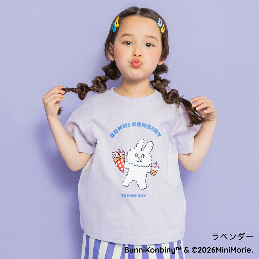 日本童裝 Branshes 【BUNNI KONBINY】印花上衣 90-140cm 女童款 夏季 TOPS