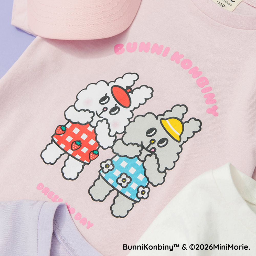日本童裝 Branshes 【BUNNI KONBINY】印花上衣 90-140cm 女童款 夏季 TOPS