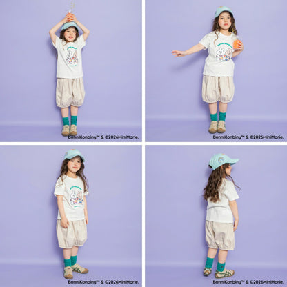 日本童裝 Branshes 【BUNNI KONBINY】印花上衣 90-140cm 女童款 夏季 TOPS