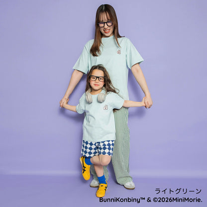 日本童裝 Branshes 【BUNNI KONBINY】親子裝 印花上衣 90-140cm/Free Size 女童款/大人款 夏季 TOPS