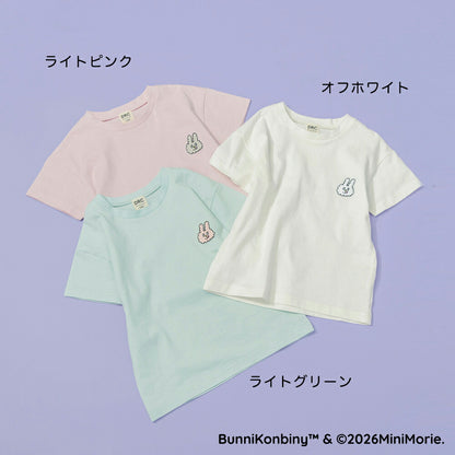 日本童裝 Branshes 【BUNNI KONBINY】親子裝 印花上衣 90-140cm/Free Size 女童款/大人款 夏季 TOPS