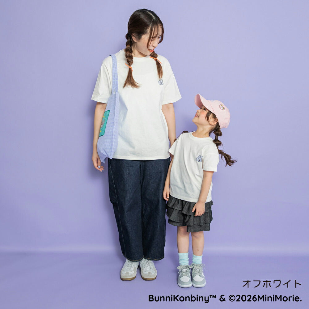 日本童裝 Branshes 【BUNNI KONBINY】親子裝 印花上衣 90-140cm/Free Size 女童款/大人款 夏季 TOPS