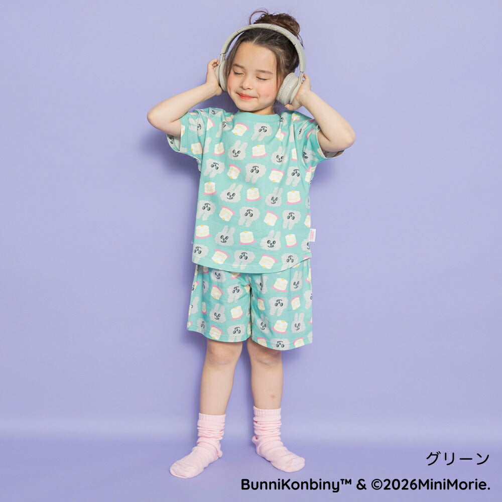 日本童裝 Branshes 【BUNNI KONBINY】親子裝 睡衣 90-140cm/Free Size 女童款/大人款 夏季 睡衣系列