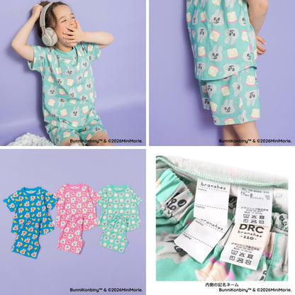 日本童裝 Branshes 【BUNNI KONBINY】親子裝 睡衣 90-140cm/Free Size 女童款/大人款 夏季 睡衣系列