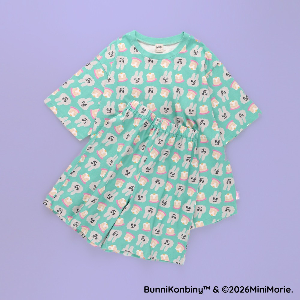 日本童裝 Branshes 【BUNNI KONBINY】親子裝 睡衣 90-140cm/Free Size 女童款/大人款 夏季 睡衣系列