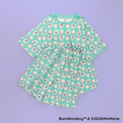 日本童裝 Branshes 【BUNNI KONBINY】親子裝 睡衣 90-140cm/Free Size 女童款/大人款 夏季 睡衣系列