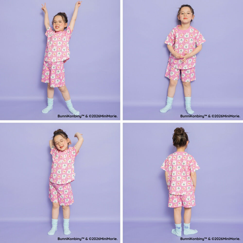 日本童裝 Branshes 【BUNNI KONBINY】親子裝 睡衣 90-140cm/Free Size 女童款/大人款 夏季 睡衣系列